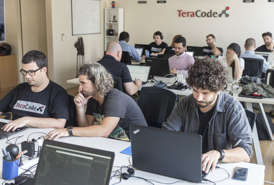 TeraCode developers at work